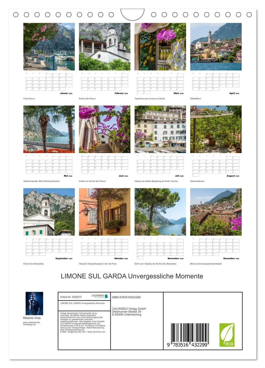 Bild: 9783516432299 | LIMONE SUL GARDA Unvergessliche Momente (Wandkalender 2026 DIN A4...