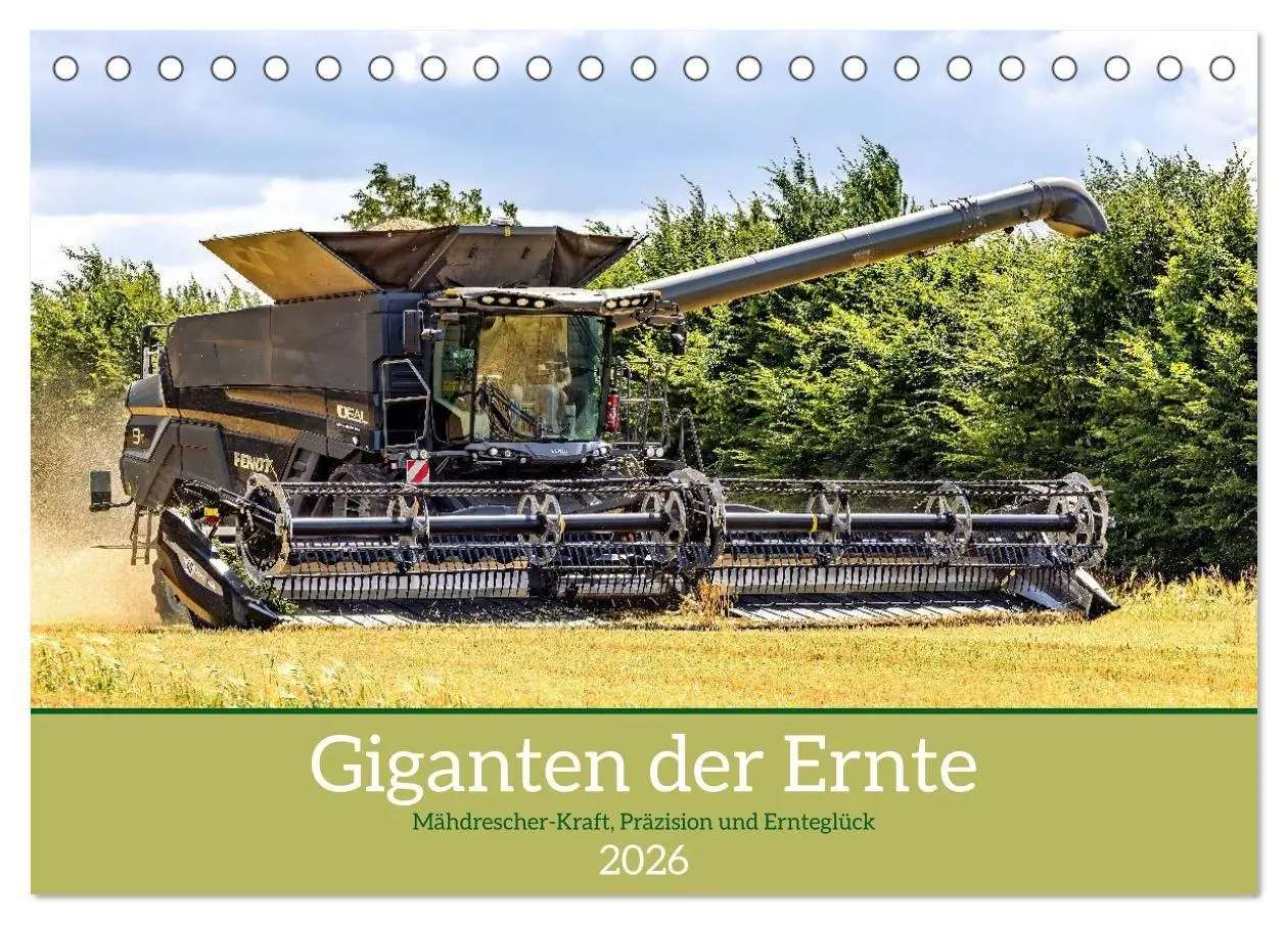 Cover: 9783516742299 | Giganten der Ernte (Tischkalender 2026 DIN A5 quer), CALVENDO...