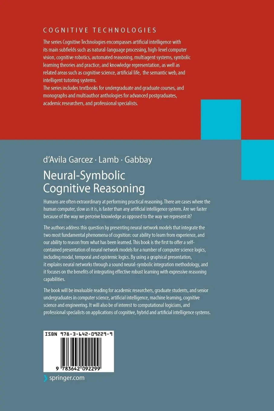 Rückseite: 9783642092299 | Neural-Symbolic Cognitive Reasoning | Artur S. D'Avila Garcez (u. a.)