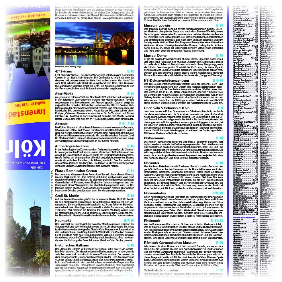 Bild: 9783961322299 | Köln. Innenstadtplan 1:18 000 | (Land-)Karte | Stadtplan (PUBLICPRESS)
