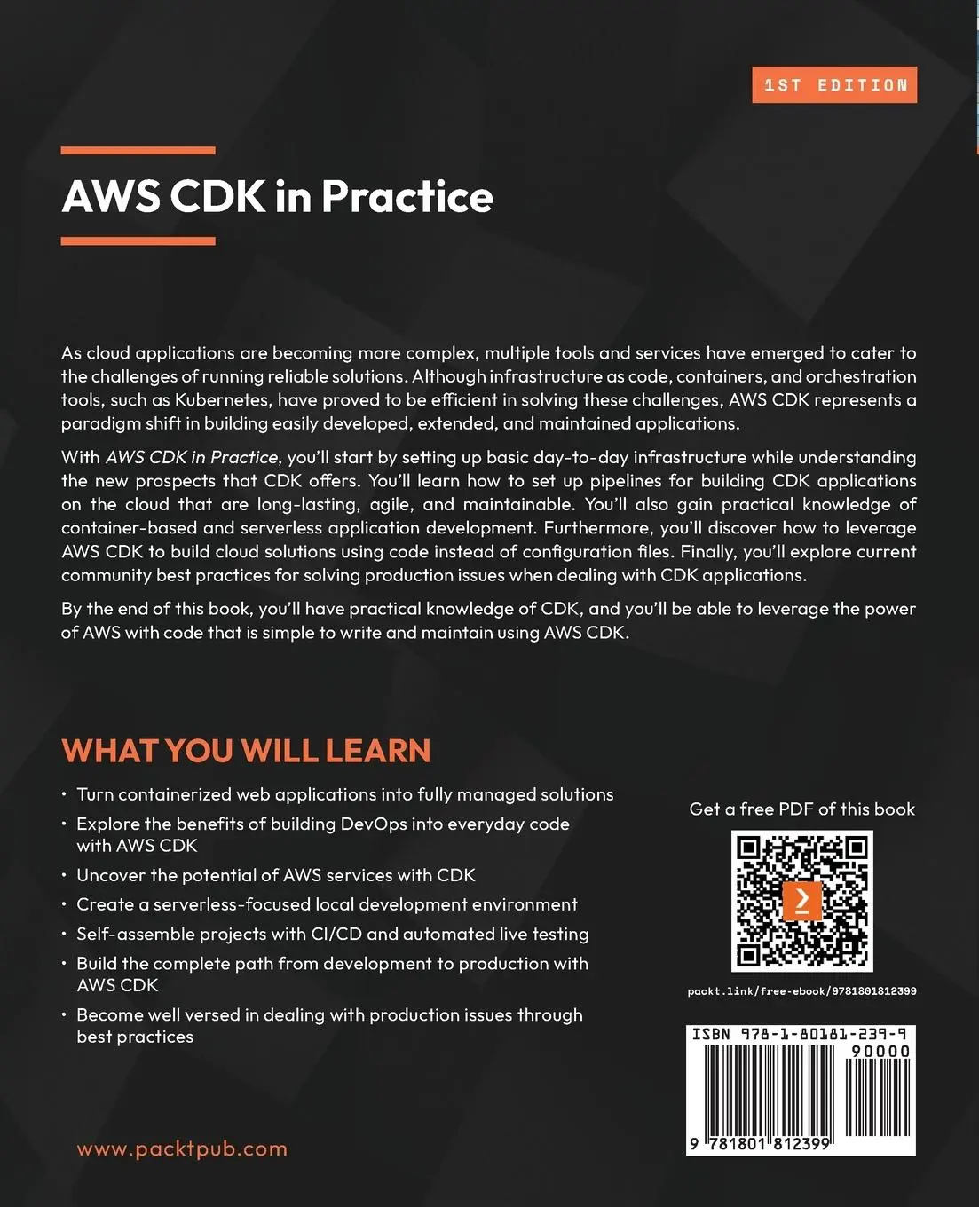 Rückseite: 9781801812399 | AWS CDK in Practice | Mark Avdi (u. a.) | Taschenbuch | Englisch