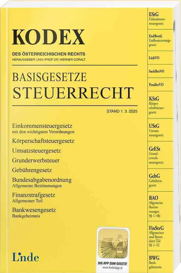 Cover: 9783707352399 | KODEX Basisgesetze Steuerrecht | Werner Doralt | Taschenbuch | 432 S.