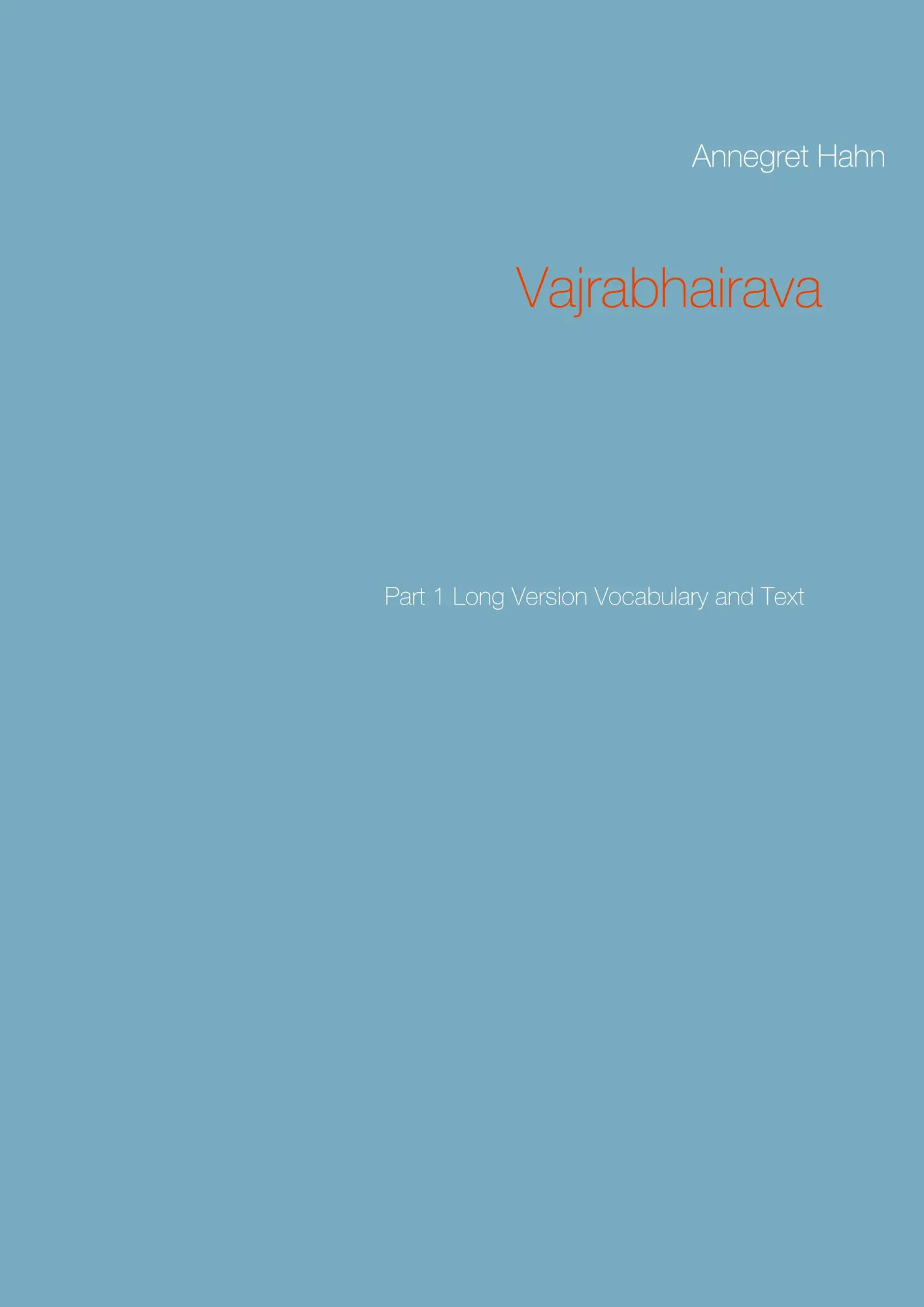 Vajrabhairava: Part 1 Long Version Vocabulary and Text