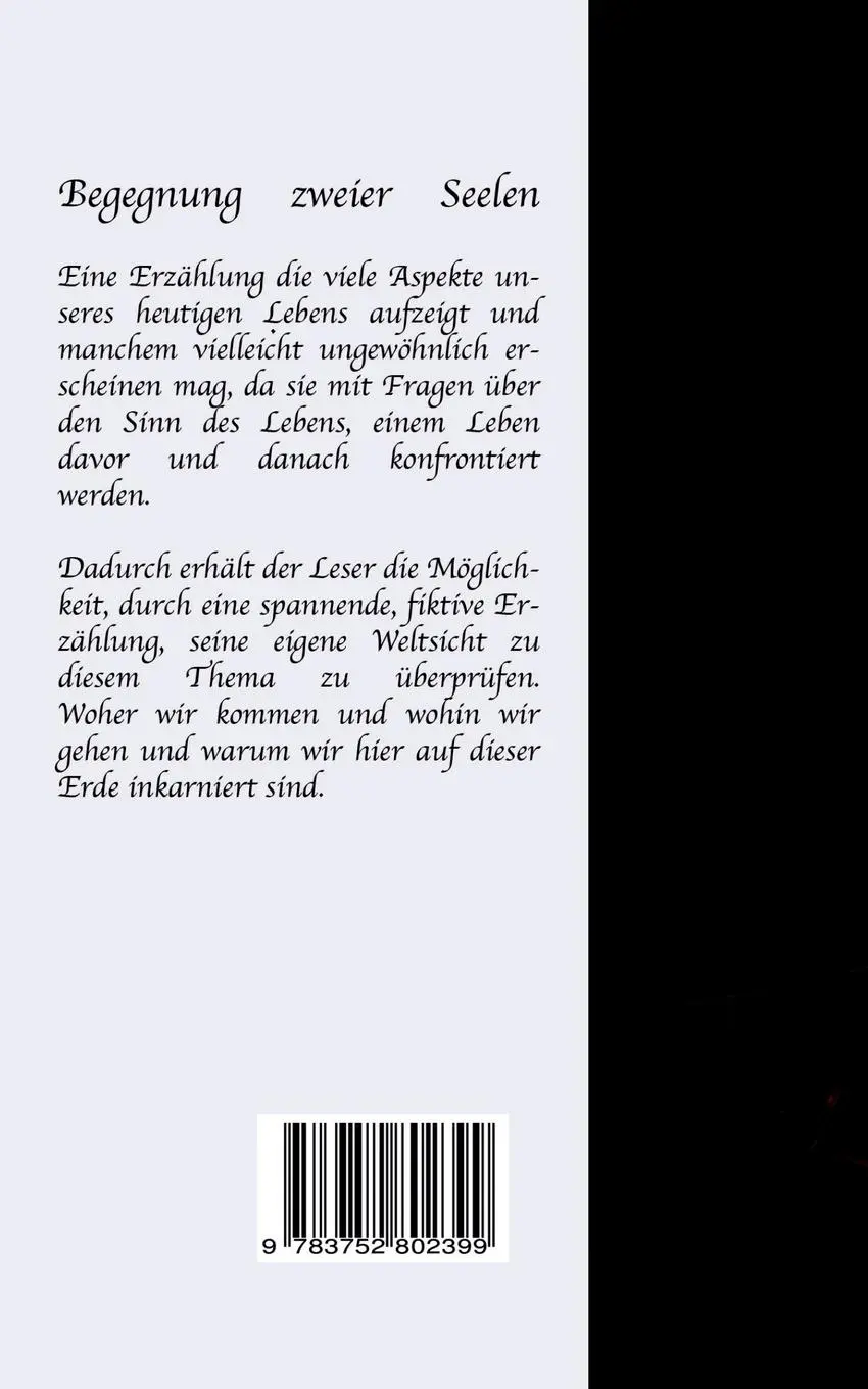Rückseite: 9783752802399 | Begegnung zweier Seelen | Die Welt in der wir leben | Reiter | Buch