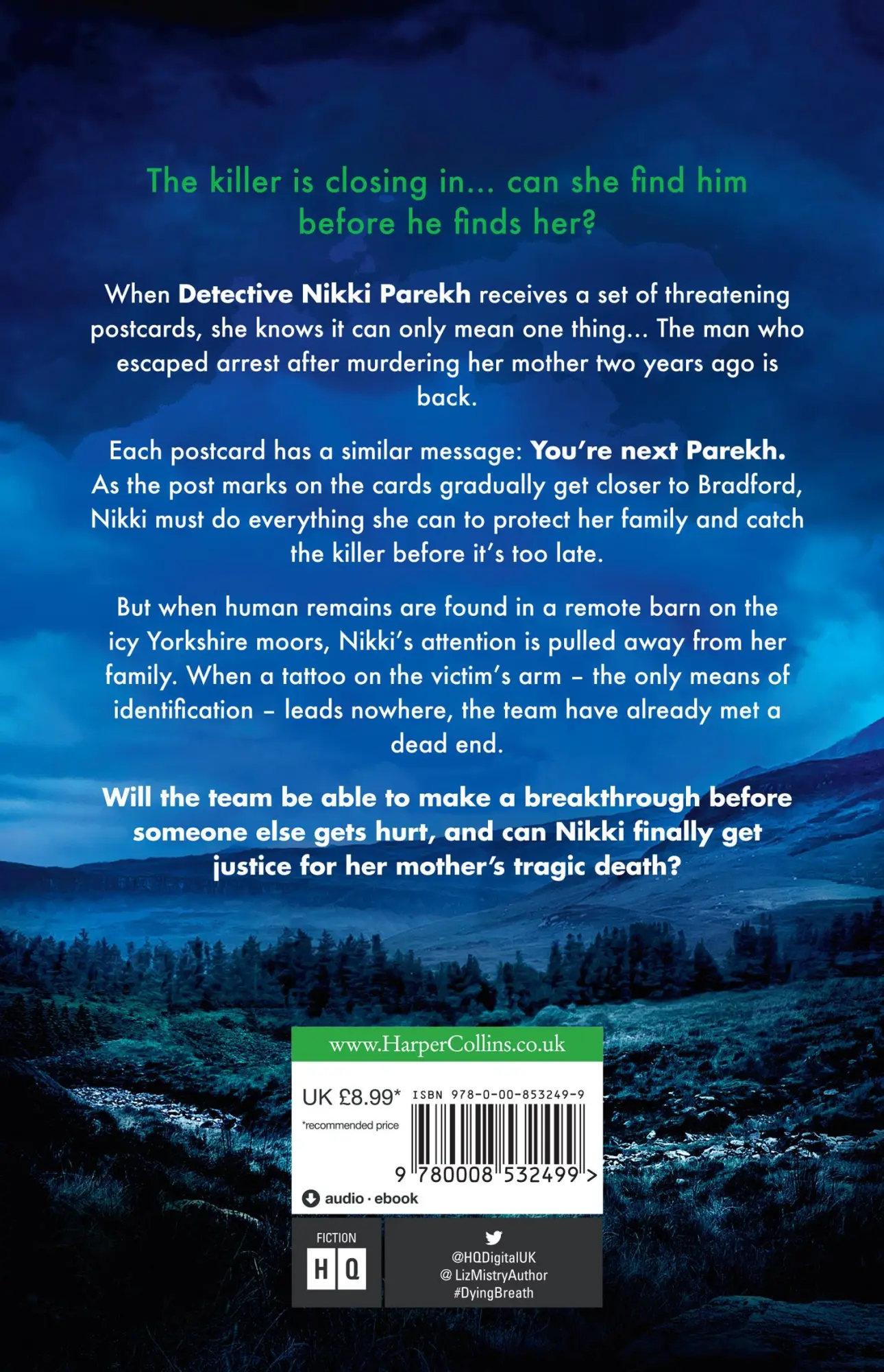 Rückseite: 9780008532499 | Dying Breath | Liz Mistry | Taschenbuch | Kartoniert / Broschiert