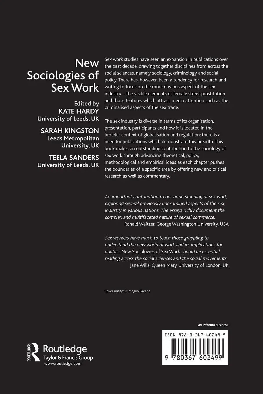 Rückseite: 9780367602499 | New Sociologies of Sex Work | Kate Hardy (u. a.) | Taschenbuch | 2020