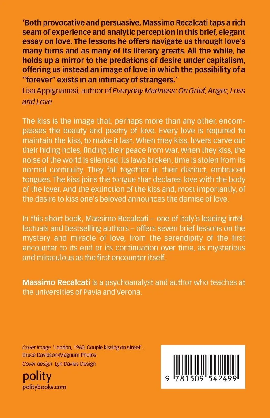 Rückseite: 9781509542499 | The Enduring Kiss | Seven Short Lessons on Love | Massimo Recalcati