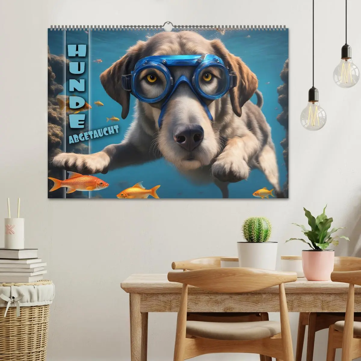 Bild: 9783457492499 | Hunde abgetaucht (Wandkalender 2026 DIN A2 quer), CALVENDO...