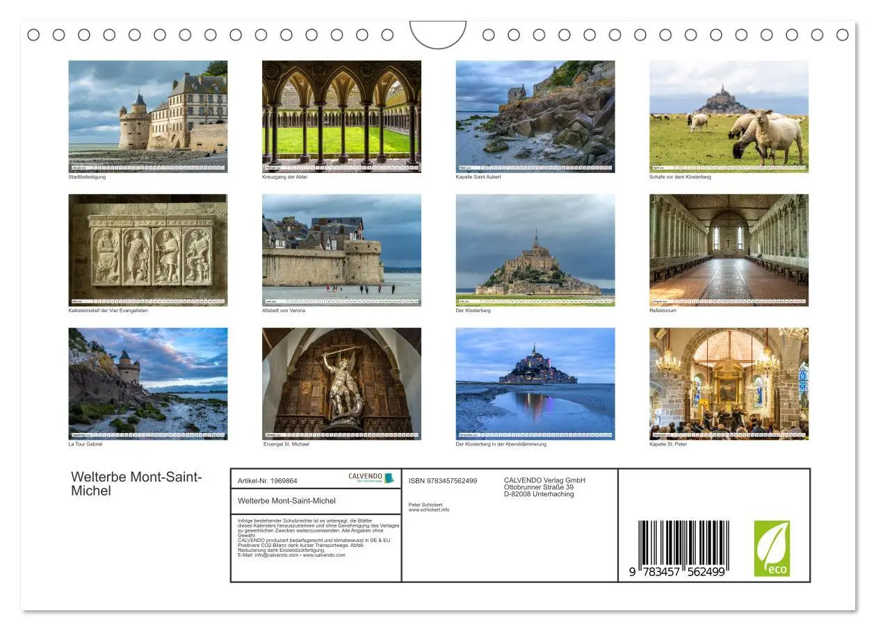 Bild: 9783457562499 | Welterbe Mont-Saint-Michel (Wandkalender 2026 DIN A4 quer),...