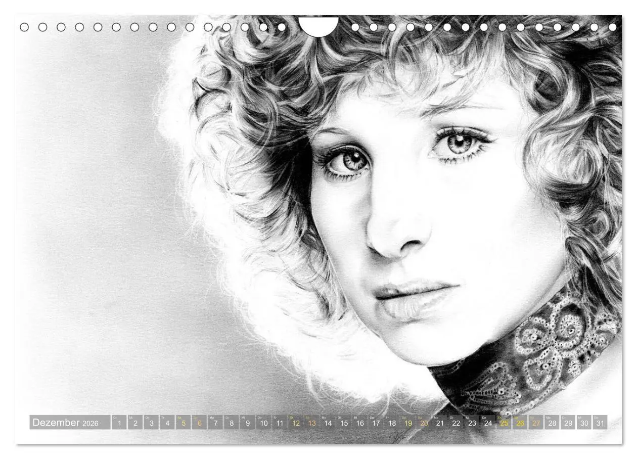 Bild: 9783457942499 | Hollywood Ikonen in Bleistift (Wandkalender 2026 DIN A4 quer),...