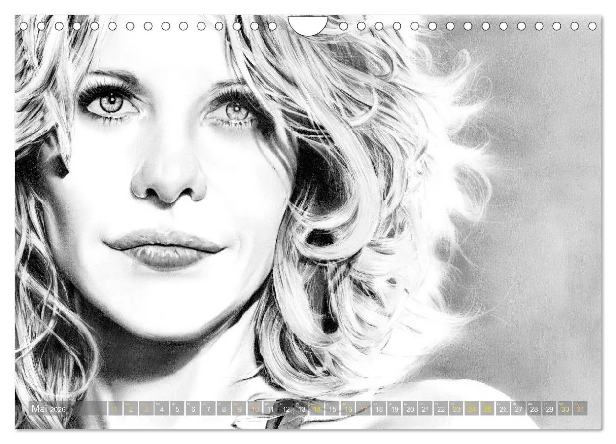 Bild: 9783457942499 | Hollywood Ikonen in Bleistift (Wandkalender 2026 DIN A4 quer),...