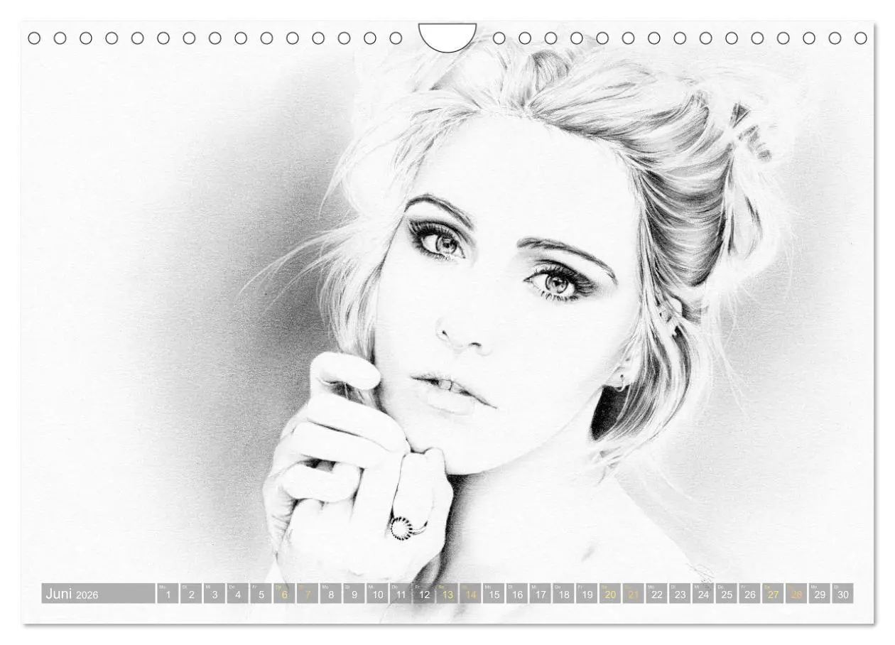 Bild: 9783457942499 | Hollywood Ikonen in Bleistift (Wandkalender 2026 DIN A4 quer),...