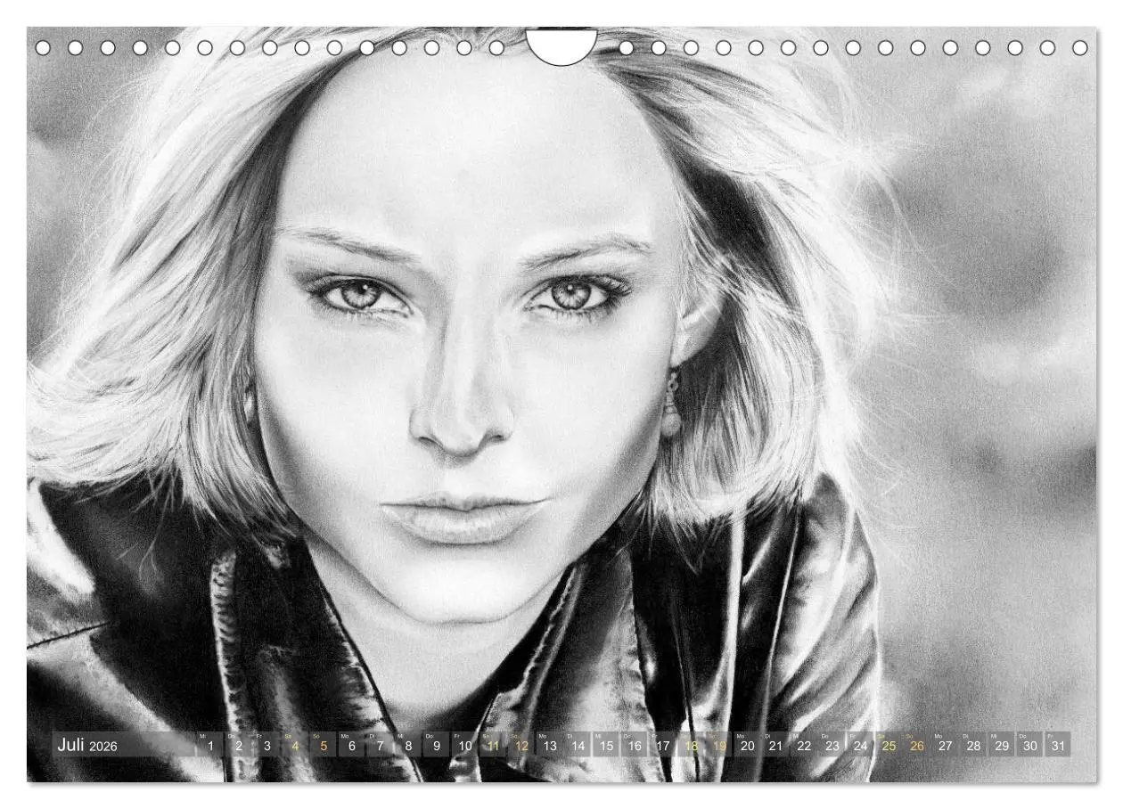 Bild: 9783457942499 | Hollywood Ikonen in Bleistift (Wandkalender 2026 DIN A4 quer),...