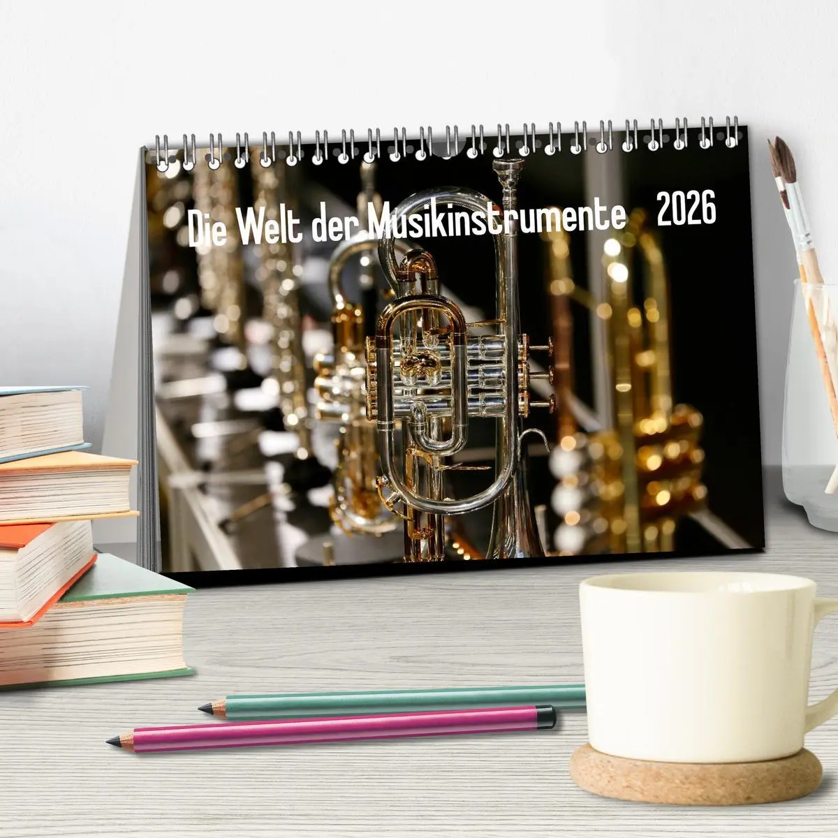 Bild: 9783516032499 | Die Welt der Musikinstrumente (Tischkalender 2026 DIN A5 quer),...