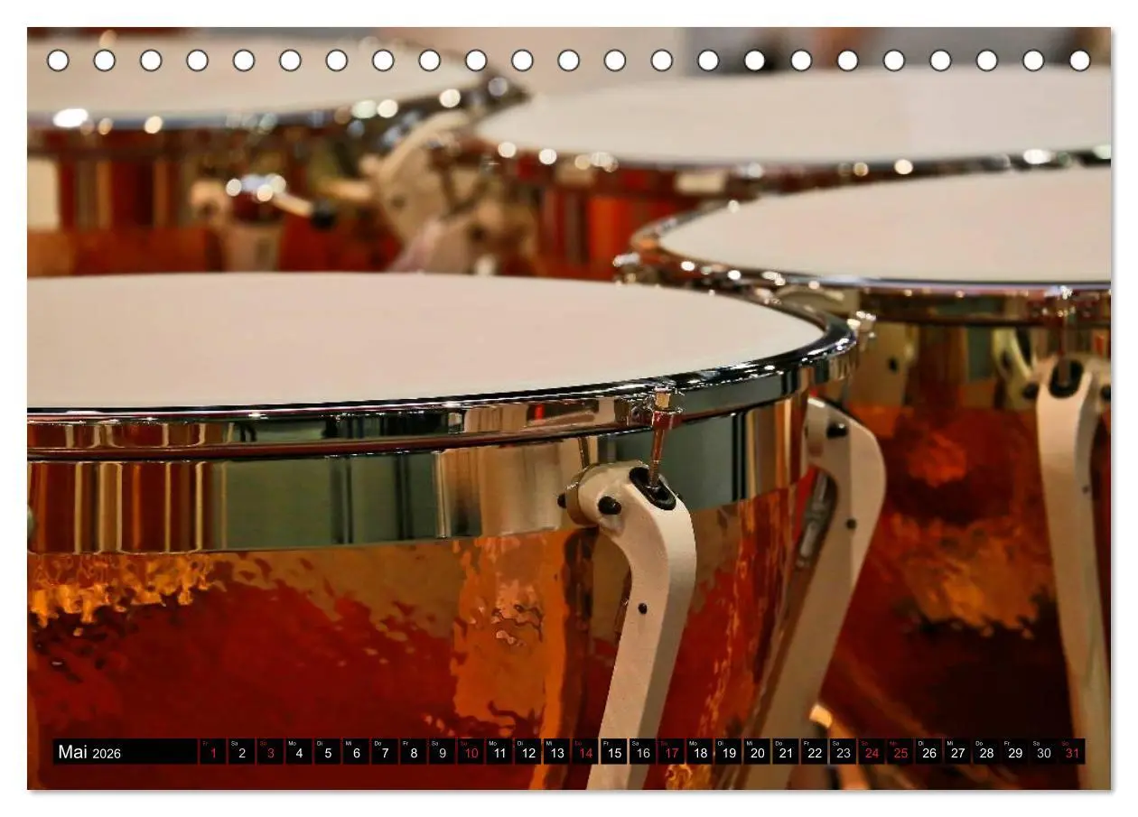 Bild: 9783516032499 | Die Welt der Musikinstrumente (Tischkalender 2026 DIN A5 quer),...
