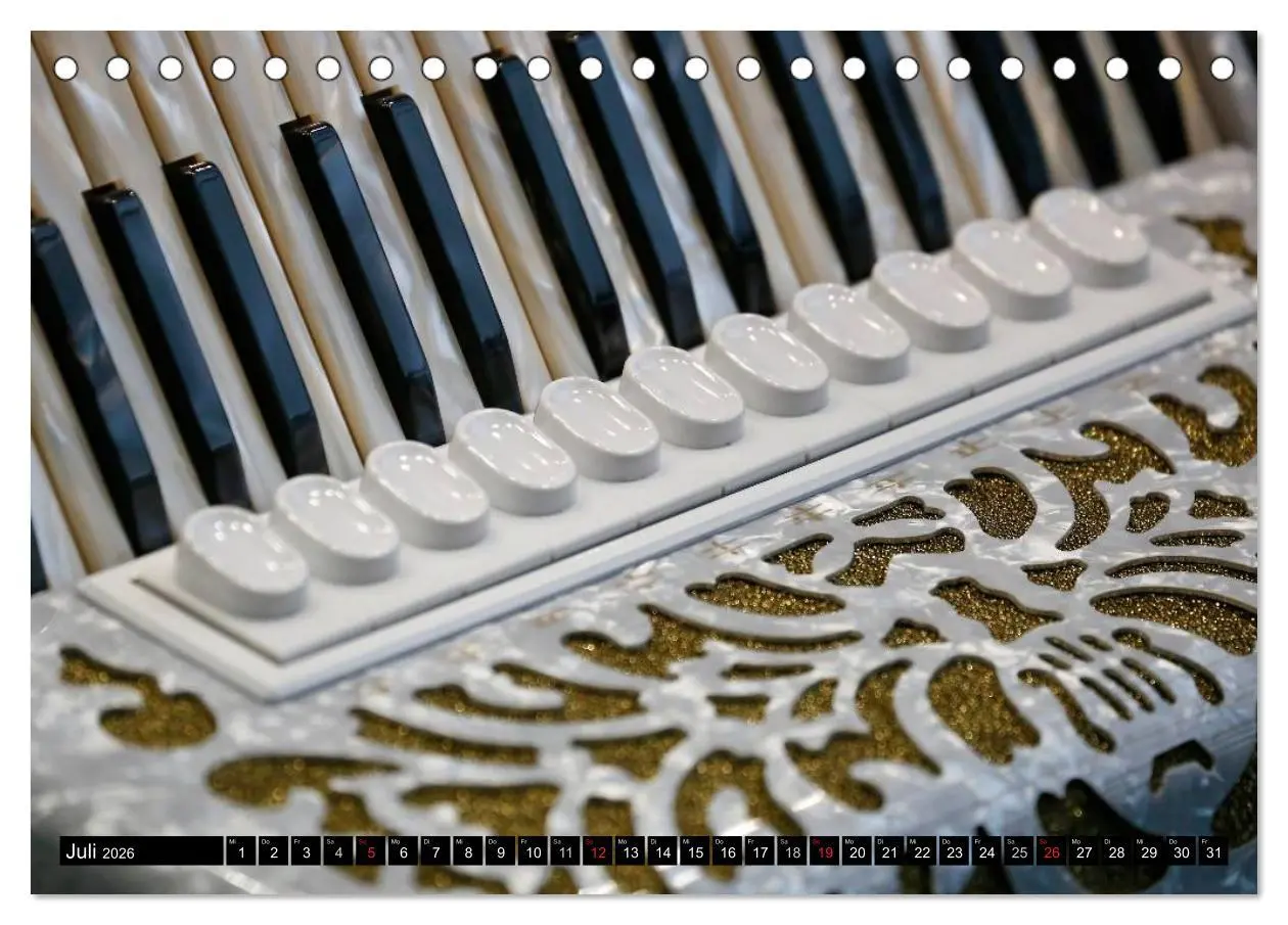 Bild: 9783516032499 | Die Welt der Musikinstrumente (Tischkalender 2026 DIN A5 quer),...