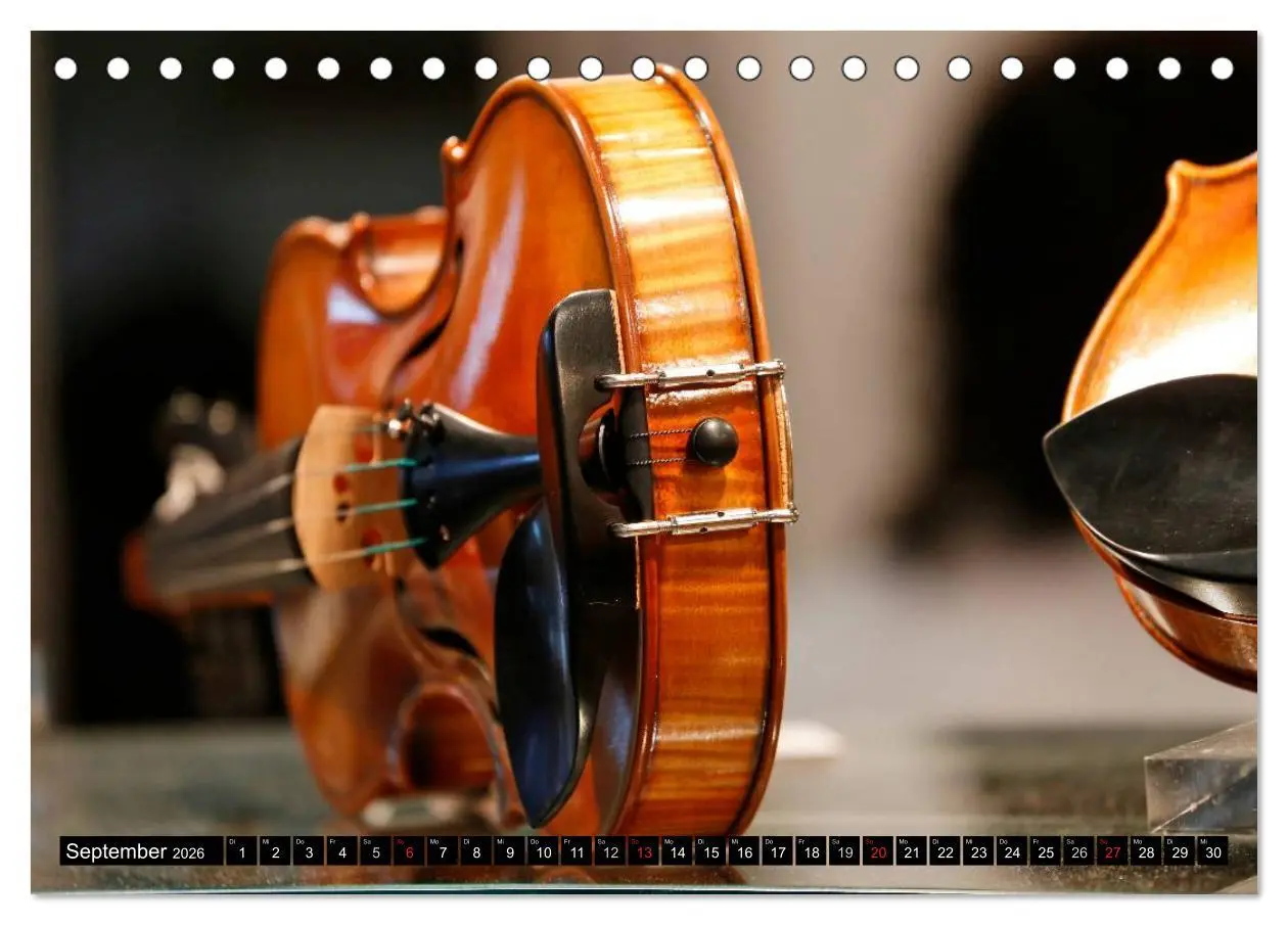 Bild: 9783516032499 | Die Welt der Musikinstrumente (Tischkalender 2026 DIN A5 quer),...