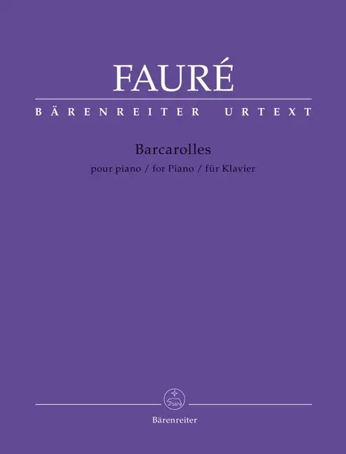 Cover: 9790006542499 | Barcarolles, Klavier | Gabriel Fauré | Broschüre | 22 S. | 2019