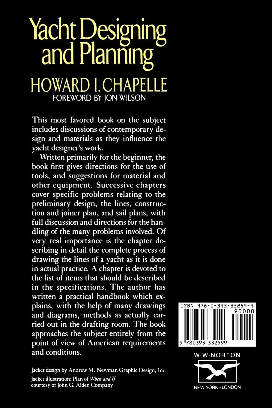 Rückseite: 9780393332599 | Yacht Designing and Planning | Howard I. Chapelle | Taschenbuch | 1995