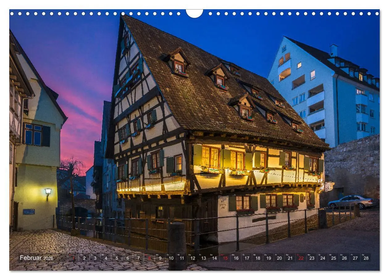 Bild: 9783457932599 | Ulm für Nachtspatzen (Wandkalender 2026 DIN A3 quer), CALVENDO...