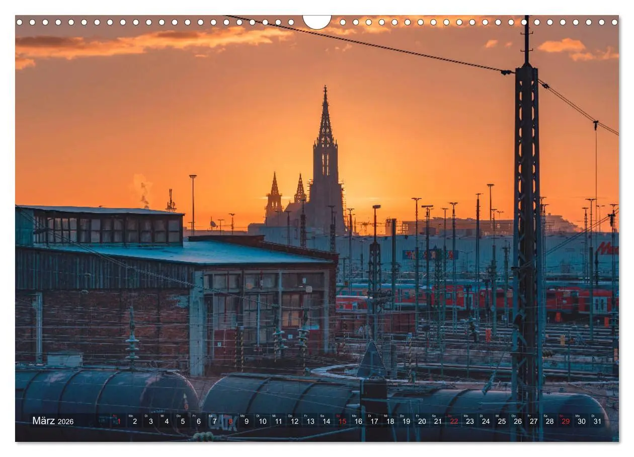 Bild: 9783457932599 | Ulm für Nachtspatzen (Wandkalender 2026 DIN A3 quer), CALVENDO...
