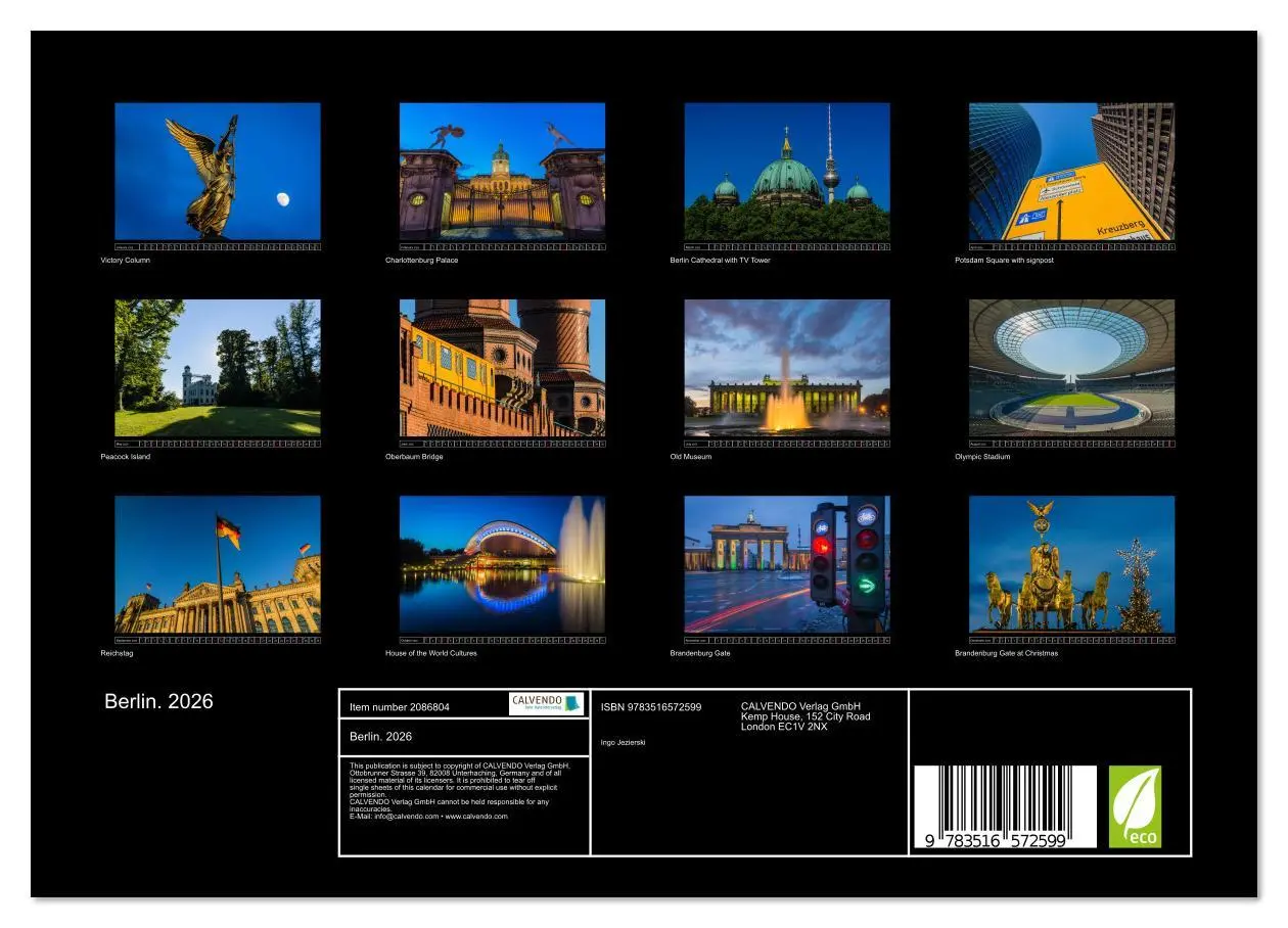 Bild: 9783516572599 | Berlin. 2026 (Wall Calendar 2026 DIN A4 landscape), CALVENDO 12...