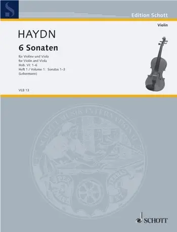 Cover: 9790001102599 | 6 Sonatas Hob.VI: 1-6 Heft 1 | Franz Joseph Haydn | Partitur | 1984