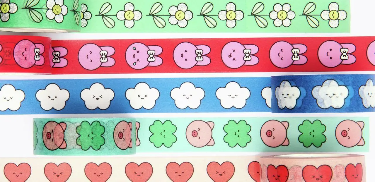 Tape Set Chingu FSC MIX, 5 Stk, 1,5 cm x 10 m