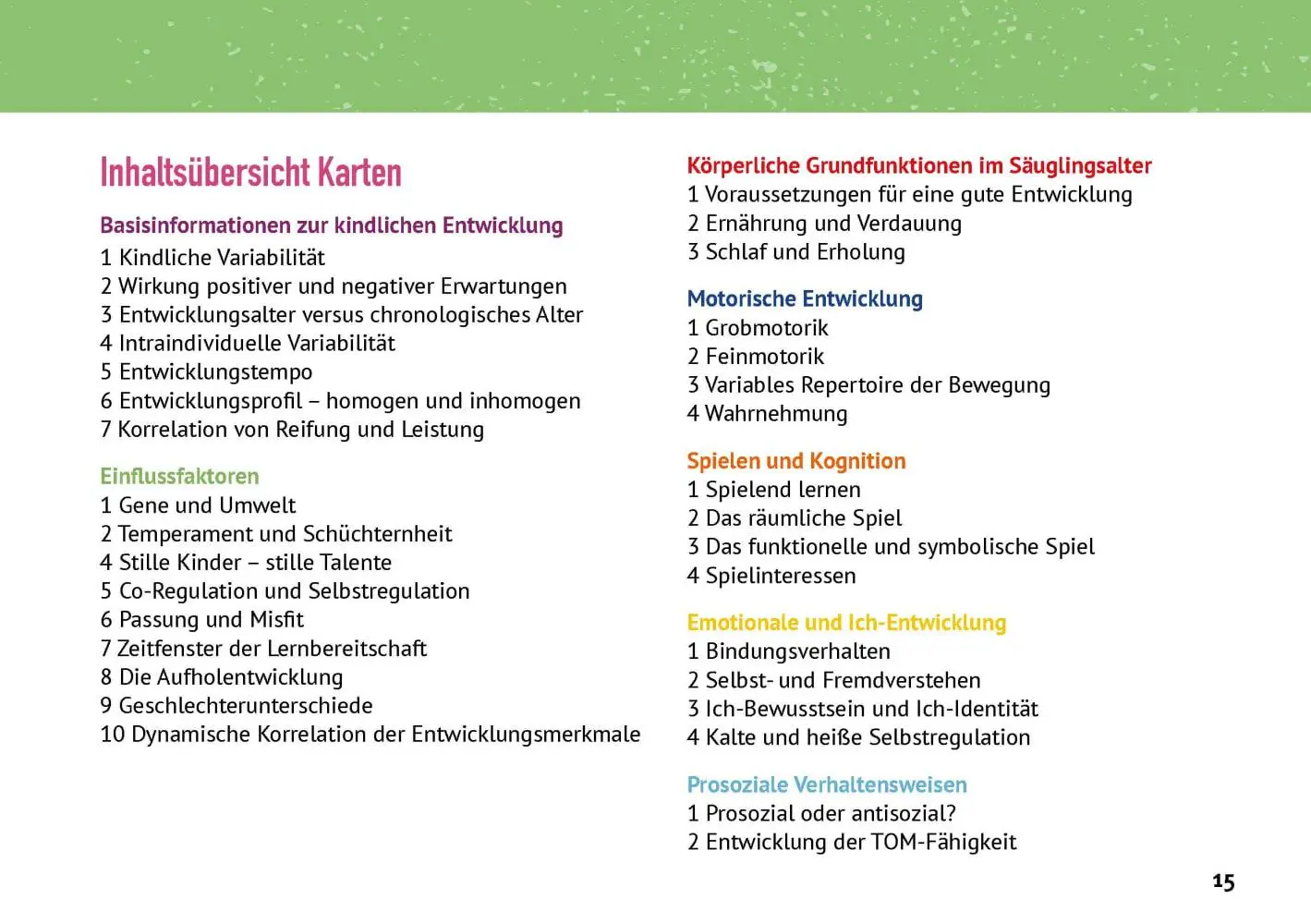 Bild: 4260694922699 | Meilensteine der kindlichen Entwicklung | Maria Zens | Bundle | 1 Box