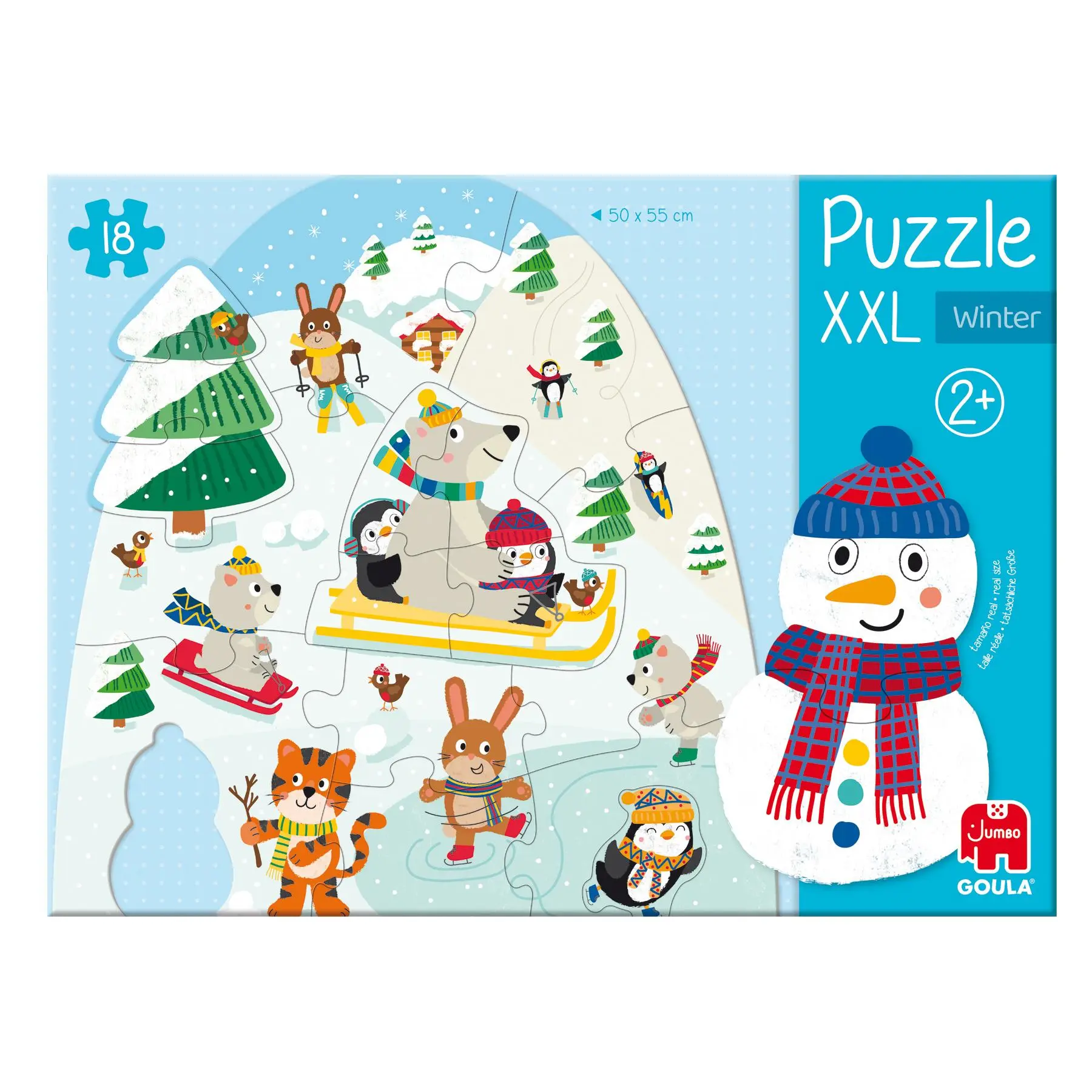 Cover: 8721017602699 | GOULA XXL Winter-Puzzle - 18 Teile | Spiel | Deutsch | 2025