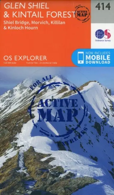 Cover: 9780319472699 | Glen Shiel and Kintail Forest | Ordnance Survey | (Land-)Karte | 2015