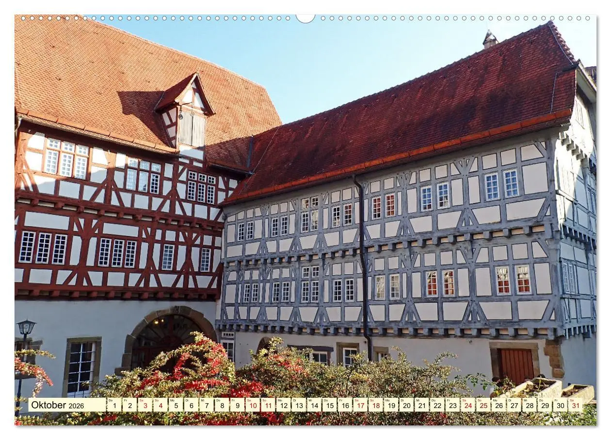 Bild: 9783457542699 | Unterwegs in Bad Wimpfen (Wandkalender 2026 DIN A2 quer), CALVENDO...