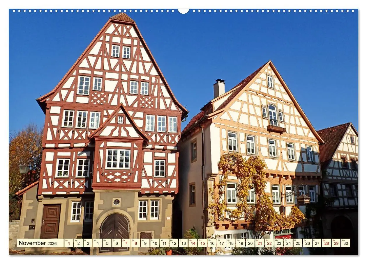 Bild: 9783457542699 | Unterwegs in Bad Wimpfen (Wandkalender 2026 DIN A2 quer), CALVENDO...