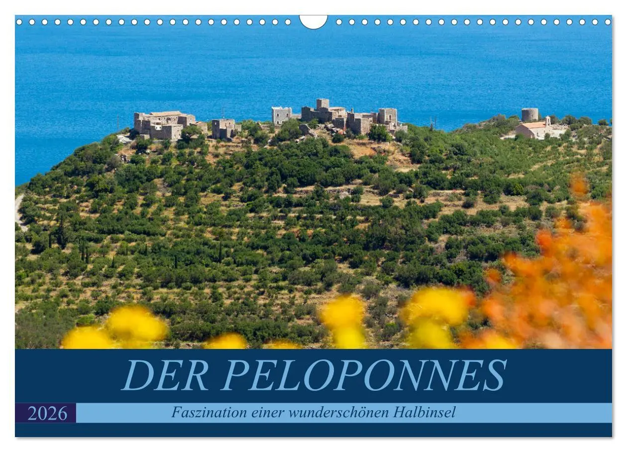Cover: 9783457852699 | DER PELOPONNES (Wandkalender 2026 DIN A3 quer), CALVENDO...