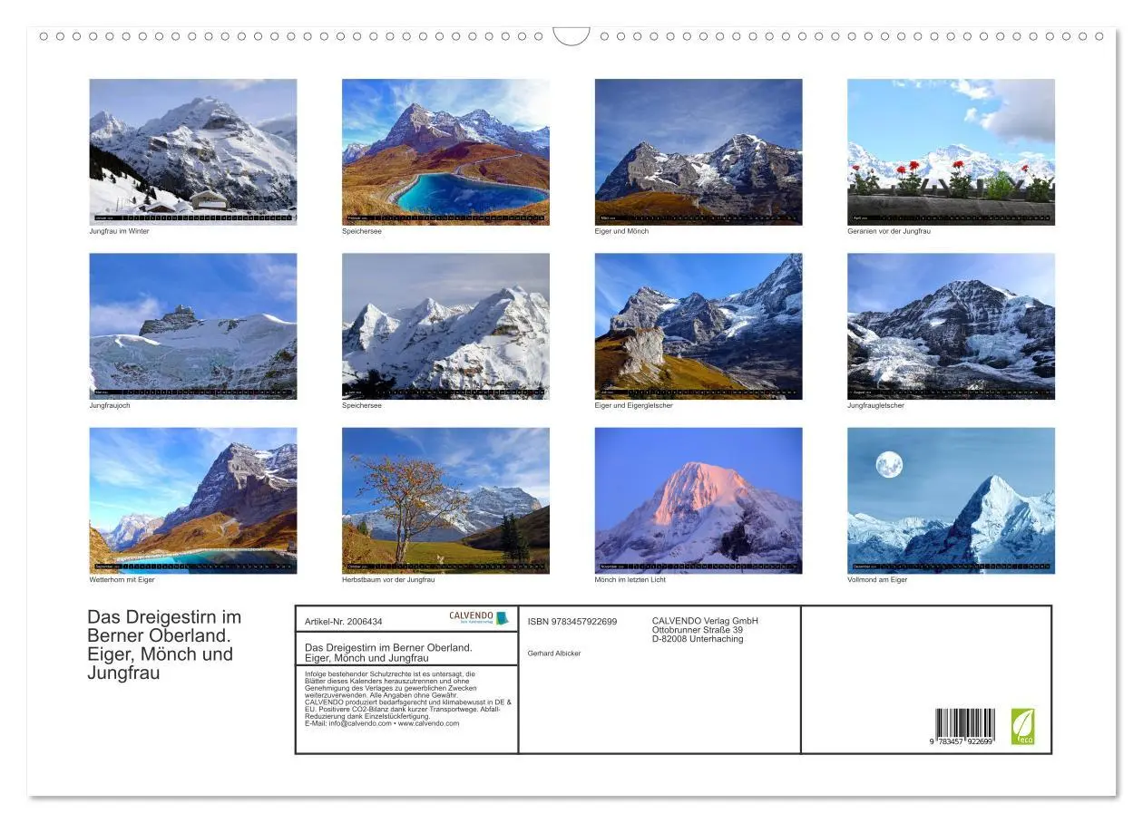 Bild: 9783457922699 | Das Dreigestirn im Berner Oberland. Eiger, Mönch und Jungfrau...