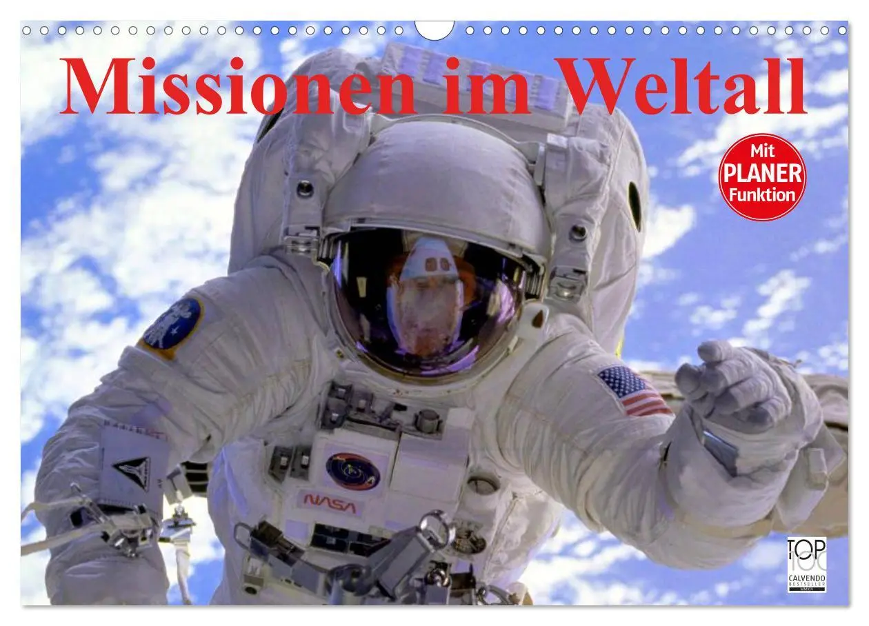 Cover: 9783516012699 | Missionen im Weltall (Wandkalender 2026 DIN A3 quer), CALVENDO...