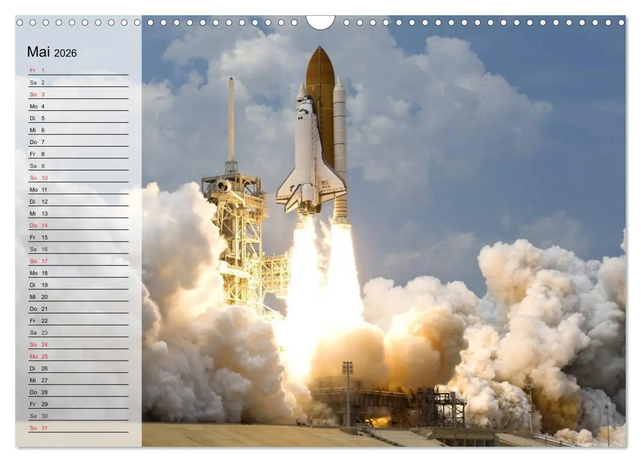 Bild: 9783516012699 | Missionen im Weltall (Wandkalender 2026 DIN A3 quer), CALVENDO...