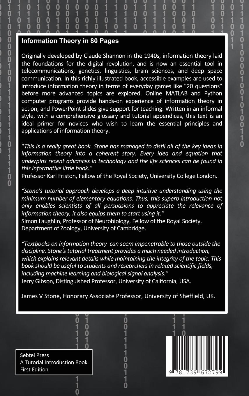 Rückseite: 9781739672799 | Information Theory in 80 Pages | James V Stone | Buch | Englisch