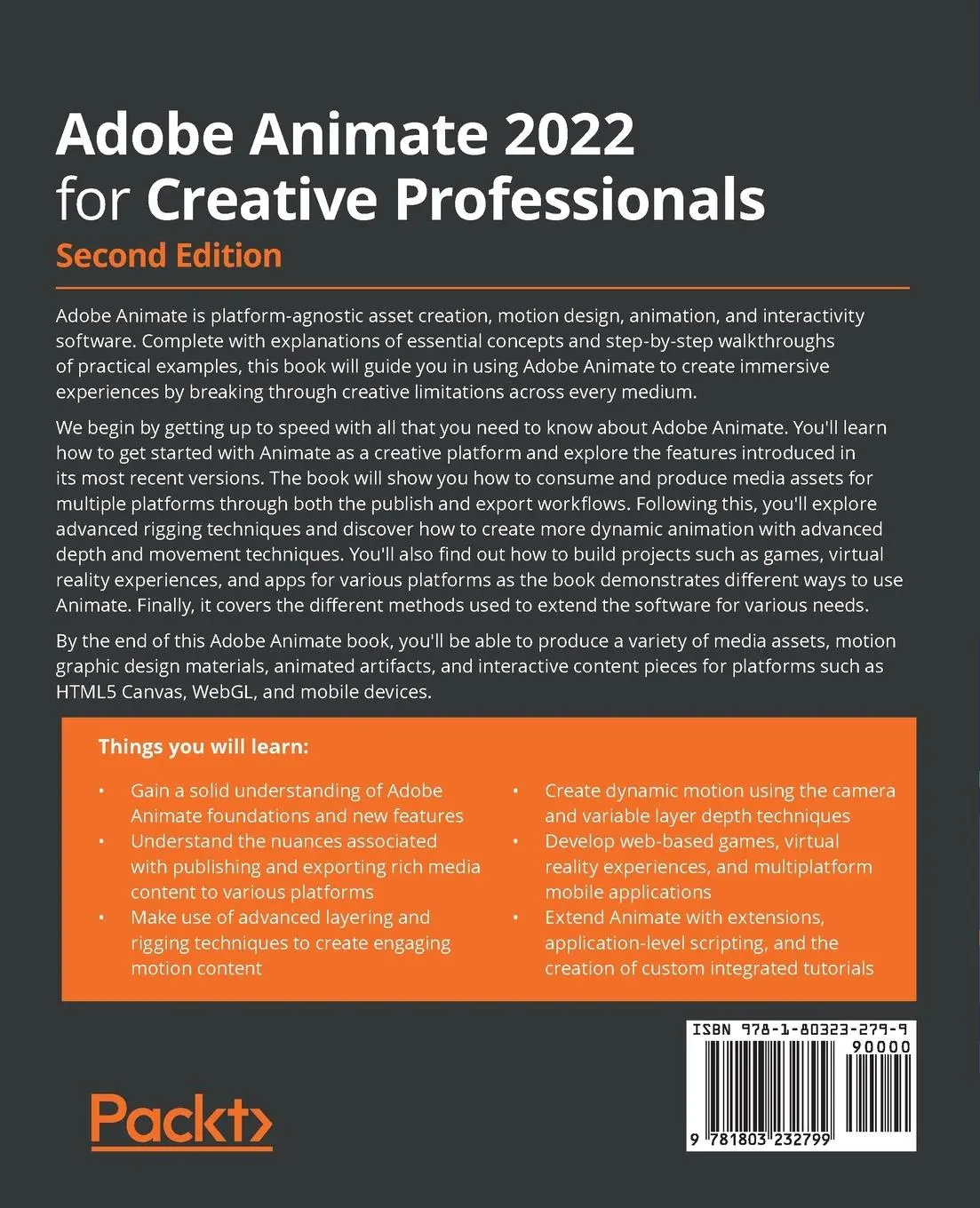 Rückseite: 9781803232799 | Adobe Animate 2022 for Creative Professionals - Second Edition | Buch