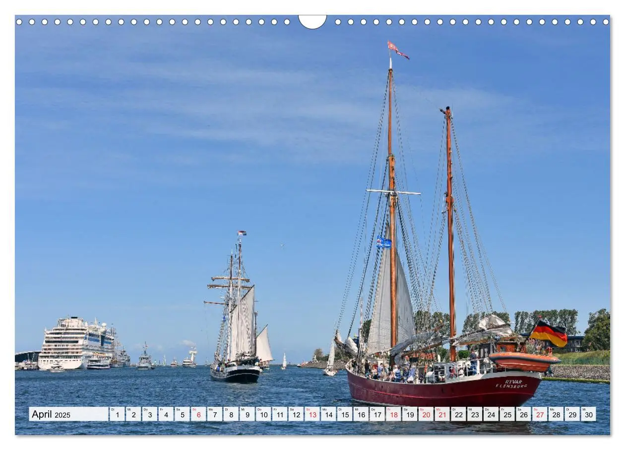 Bild: 9783435202799 | Die HANSE SAIL Das große Seglertreffen in Rostock (Wandkalender...