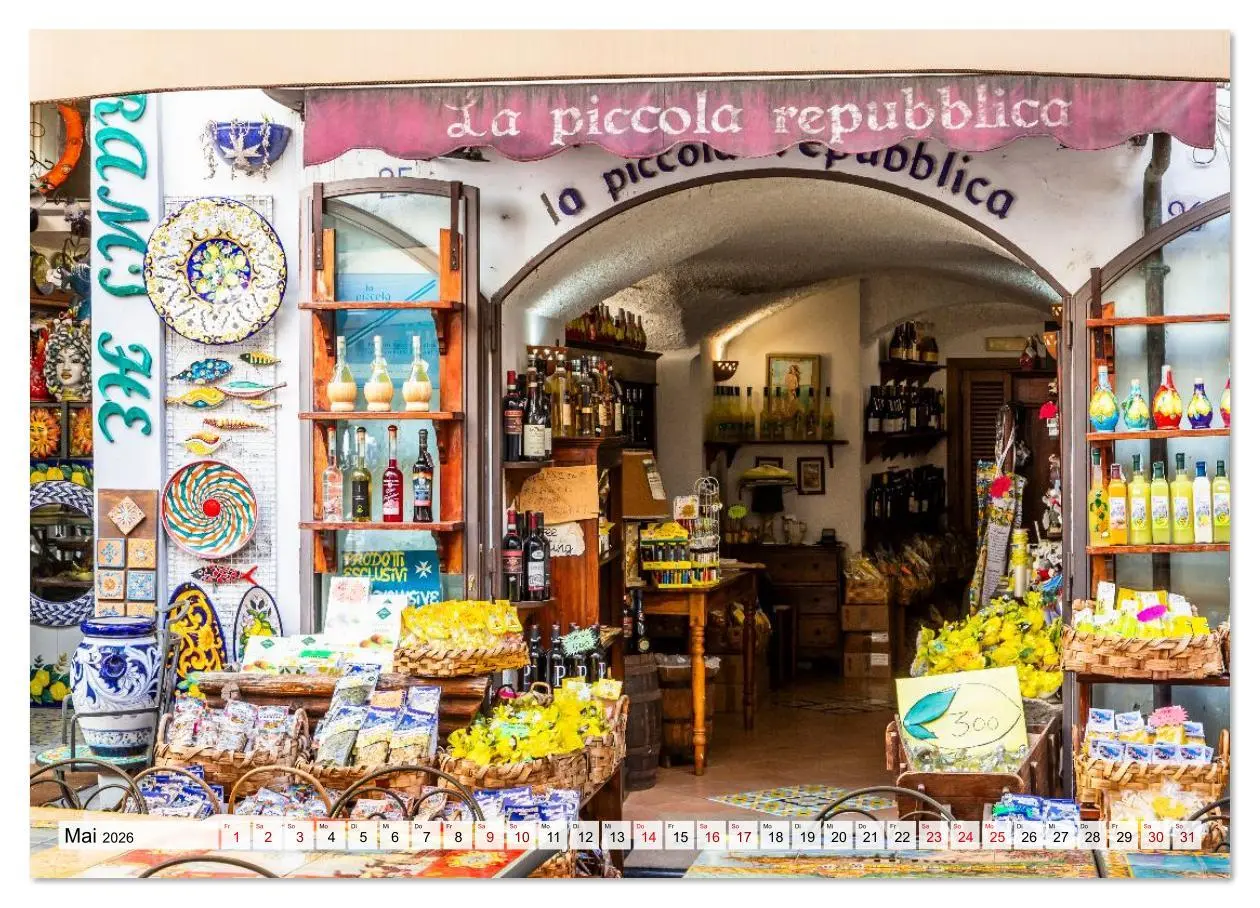 Bild: 9783516622799 | Amalfiküste und Capri - Sehnsuchtsorte (Wandkalender 2026 DIN A3...