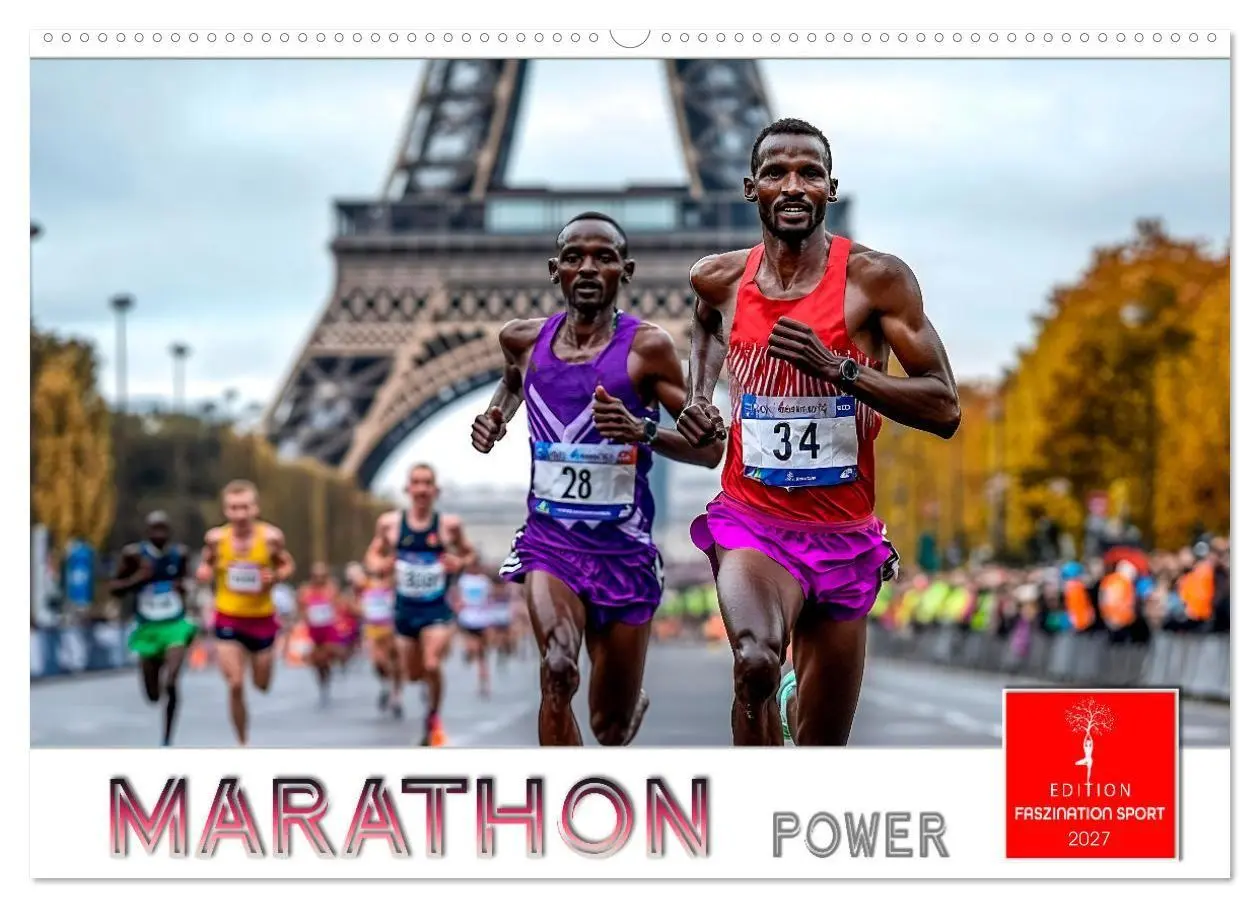 Cover: 9783569022799 | Marathon Power (Wandkalender 2027 DIN A2 quer), CALVENDO...