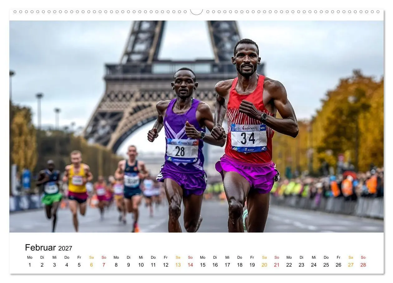Bild: 9783569022799 | Marathon Power (Wandkalender 2027 DIN A2 quer), CALVENDO...