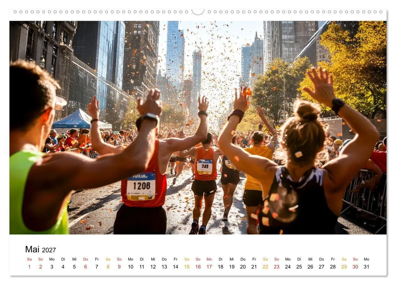 Bild: 9783569022799 | Marathon Power (Wandkalender 2027 DIN A2 quer), CALVENDO...
