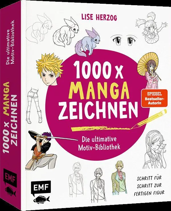 Cover: 9783745932799 | Die ultimative Motiv-Bibliothek - 1000 x Manga zeichnen | Lise Herzog