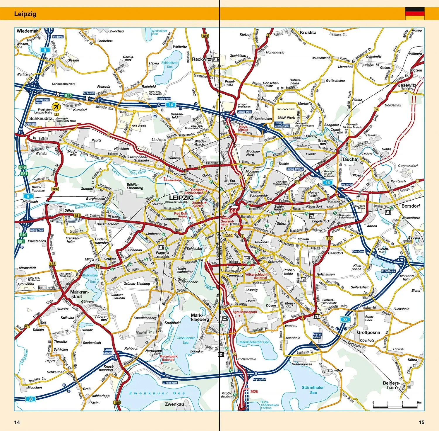 Bild: 9783826422799 | ADAC Länderkarte Deutschland Nord 1:500.000 | (Land-)Karte | 96 S.