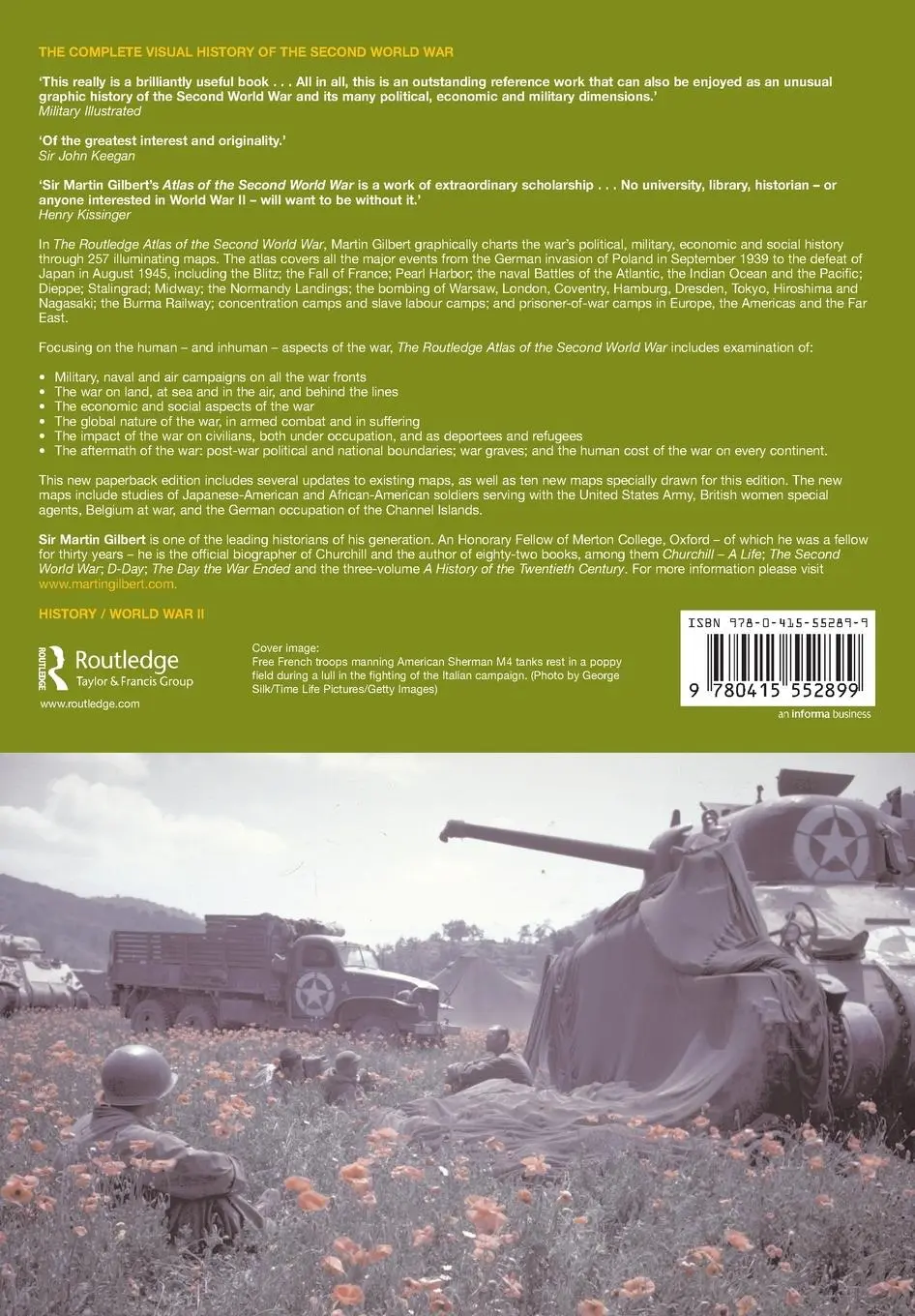Rückseite: 9780415552899 | The Routledge Atlas of the Second World War | Martin Gilbert | Buch