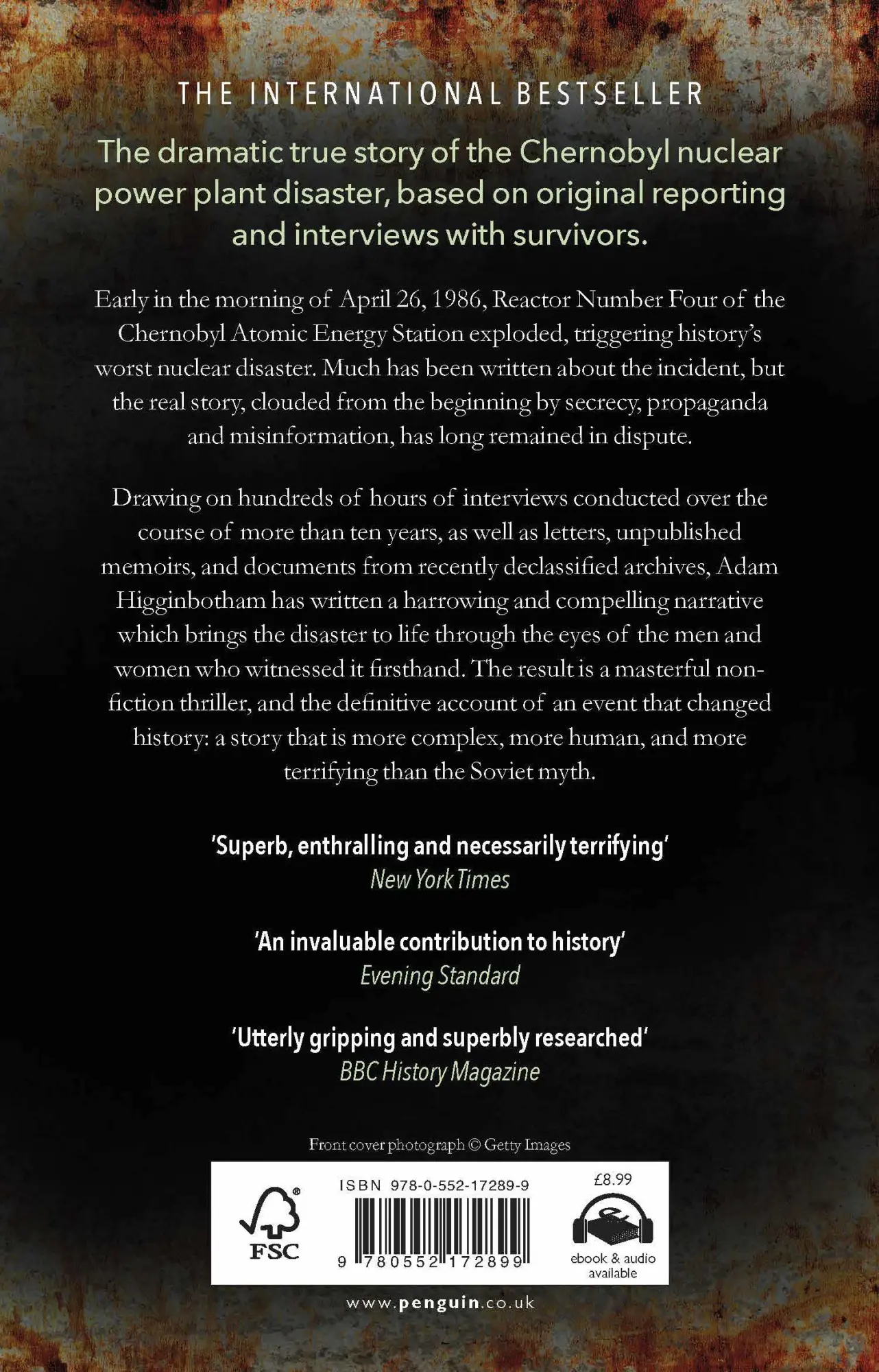 Rückseite: 9780552172899 | Midnight in Chernobyl | Adam Higginbotham | Taschenbuch | XX | 2019