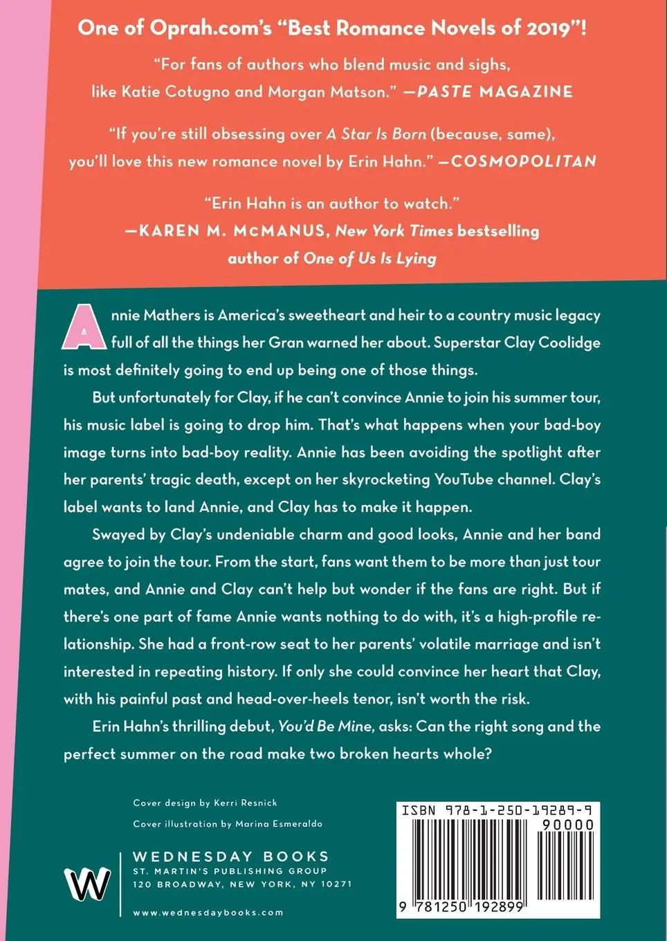Rückseite: 9781250192899 | You'd Be Mine | Erin Hahn | Taschenbuch | Kartoniert / Broschiert