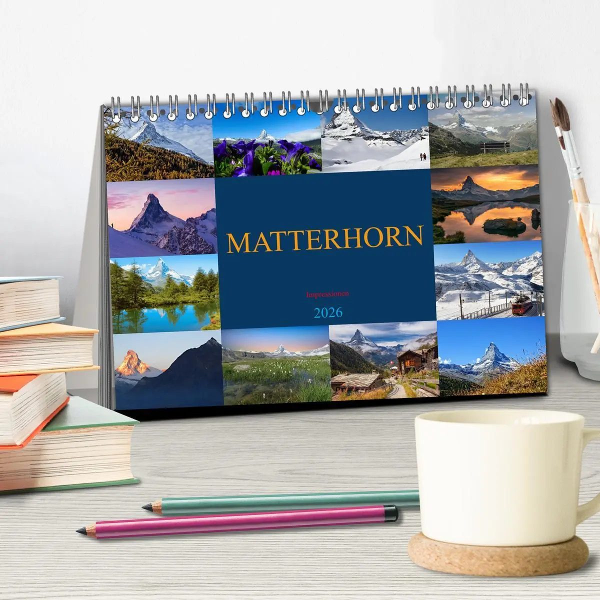 Bild: 9783457522899 | MATTERHORN Impressionen (Tischkalender 2026 DIN A5 quer), CALVENDO...